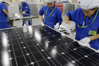 Panel solar de fabricación china