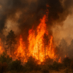Ola de incendios en agosto 2025